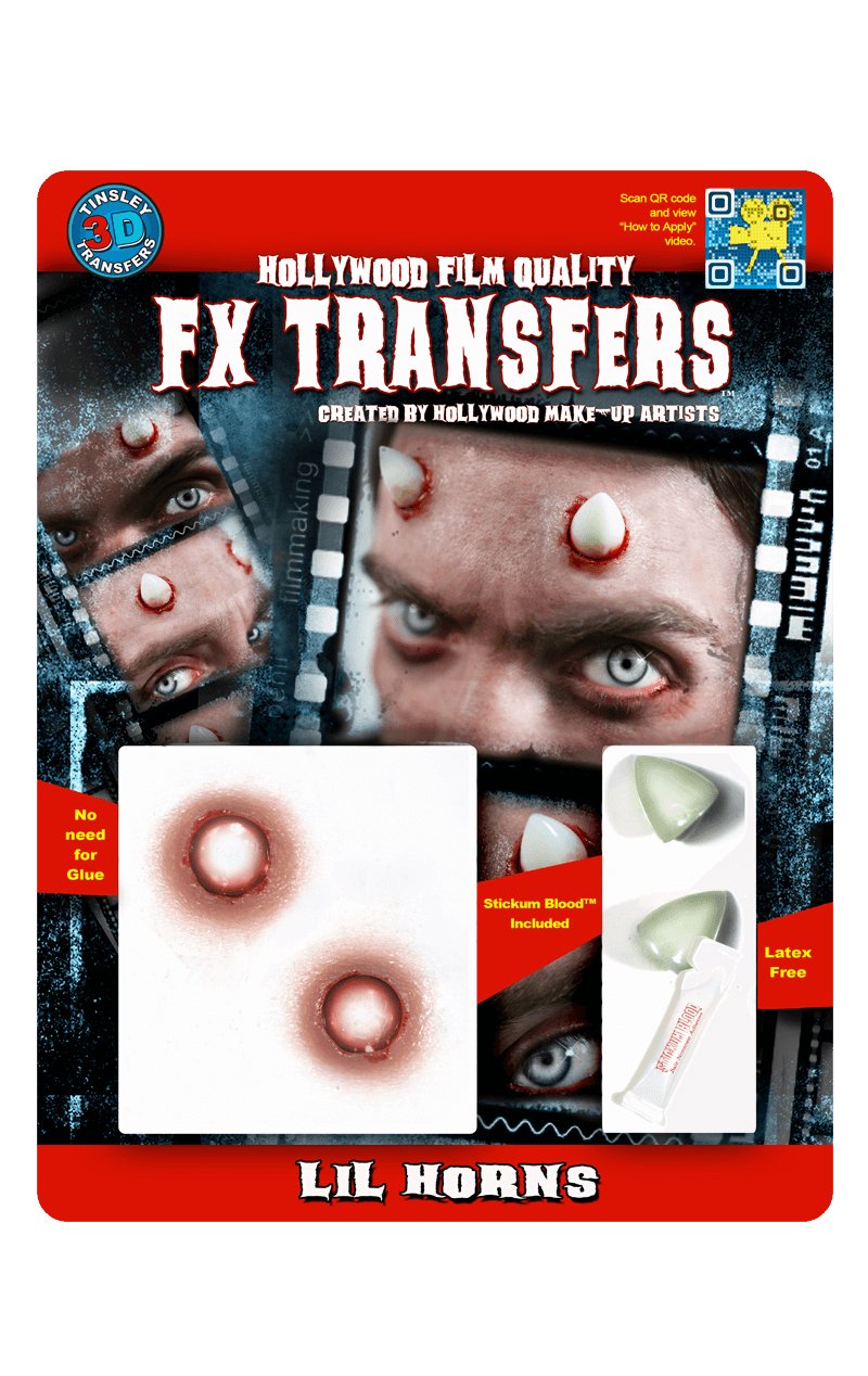 Lil Horns 3D FX Temporary - Simply Fancy Dress