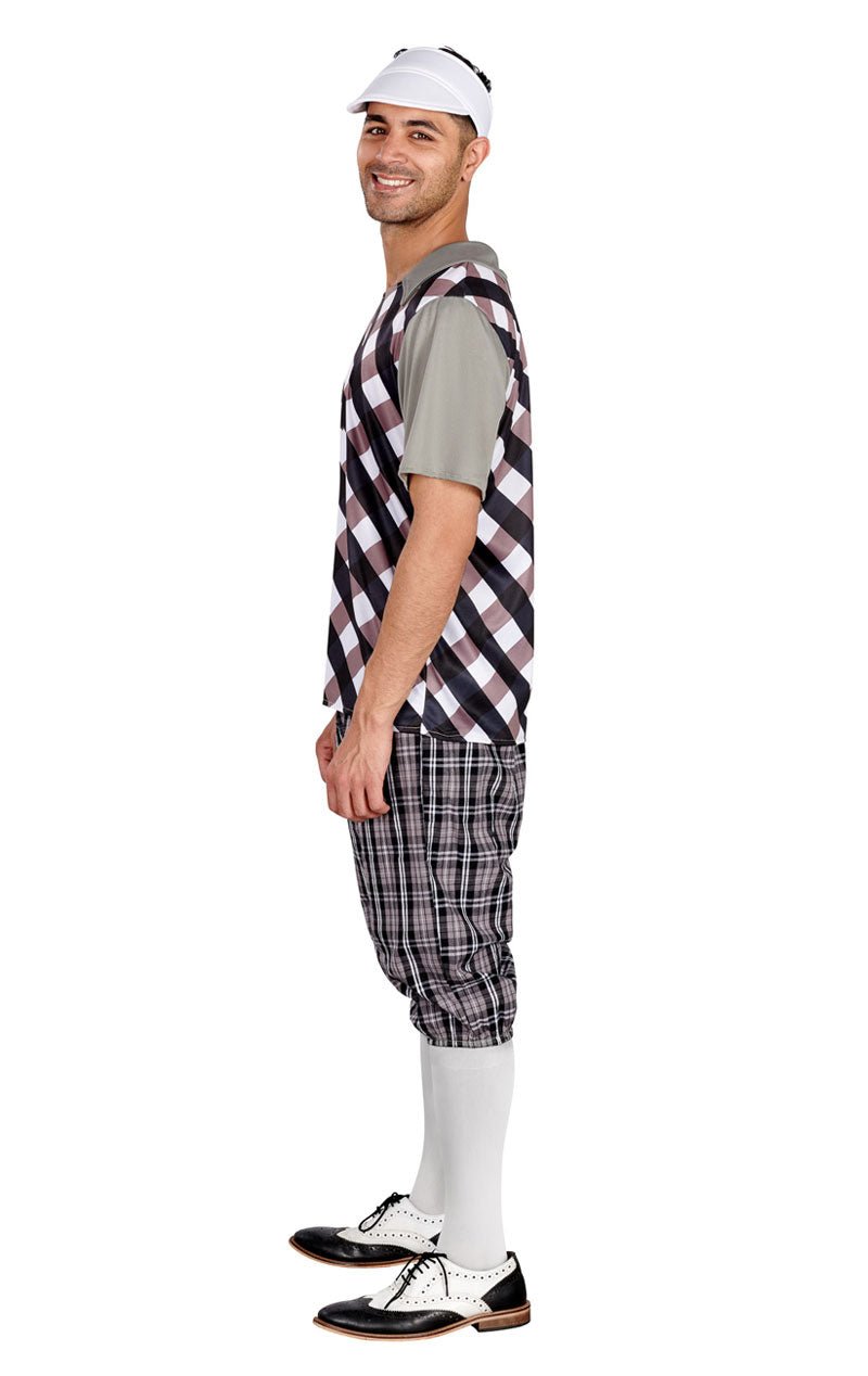 Male Golfer Costume (Black & White) - Simply Fancy Dress