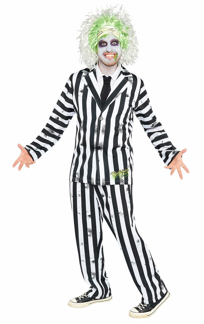 Mens Beetlejuice Costume - Simply Fancy Dress