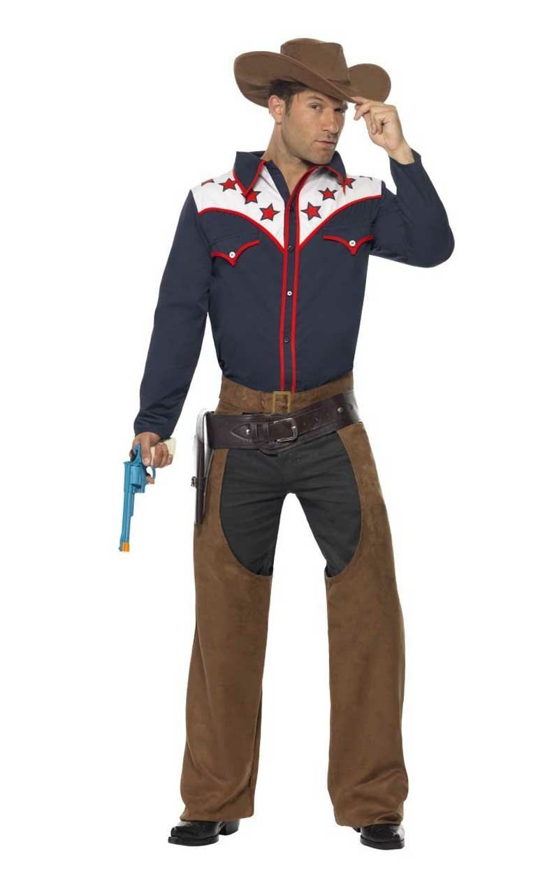 Mens Cowboy Fancy Dress Costume - Simply Fancy Dress