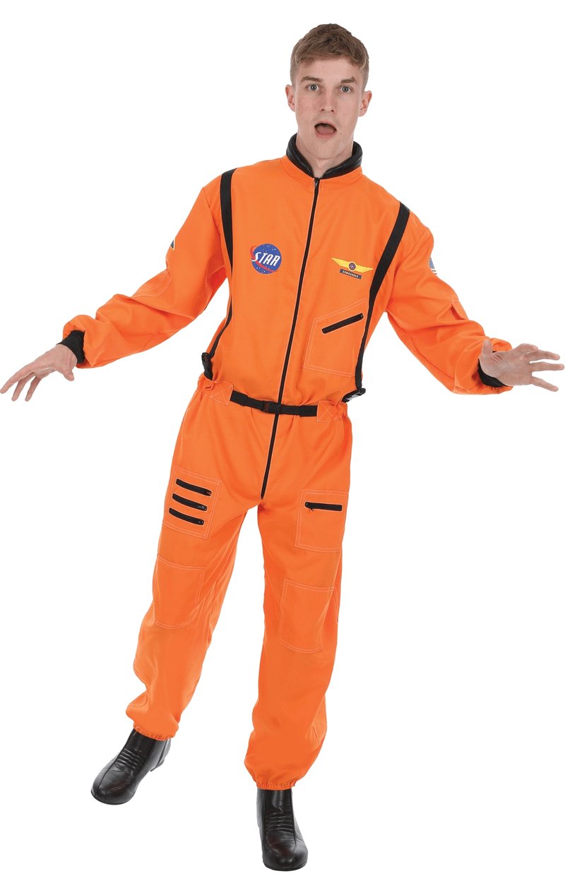 Mens Orange Astronaut Costume - Simply Fancy Dress