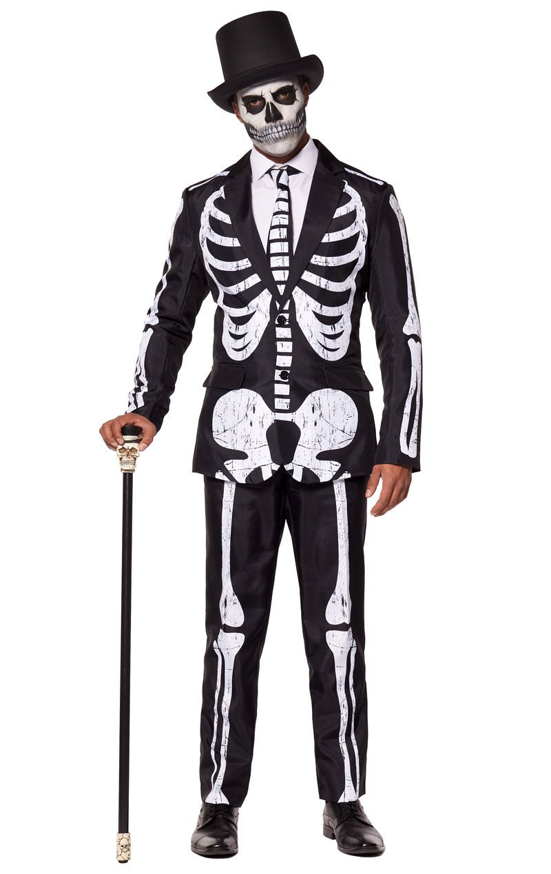 Mens SuitMeister Skeleton Grunge Suit - Simply Fancy Dress