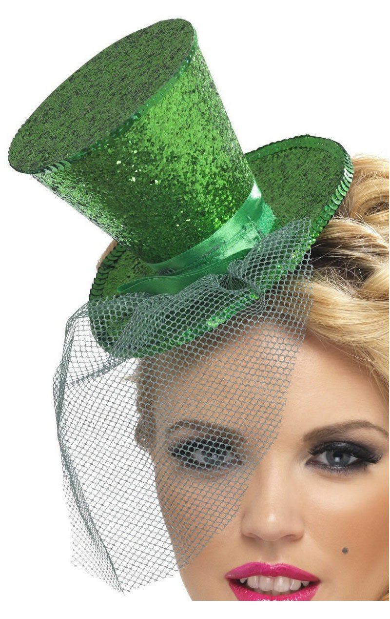 Mini Top Hat Green Accessory - Simply Fancy Dress