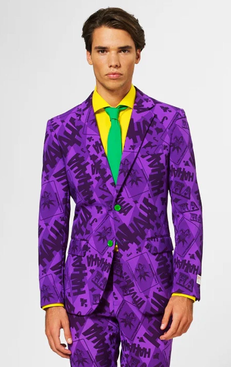 OppoSuits Mens The Joker Purple Suit - Simply Fancy Dress