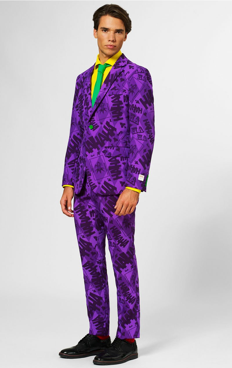 OppoSuits Mens The Joker Purple Suit - Simply Fancy Dress