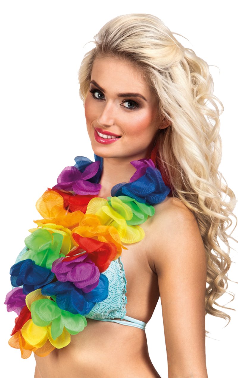 Rainbow Lei XL - Simply Fancy Dress