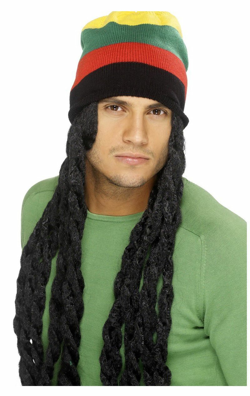 Rasta Hat with Dreadlocks - Simply Fancy Dress