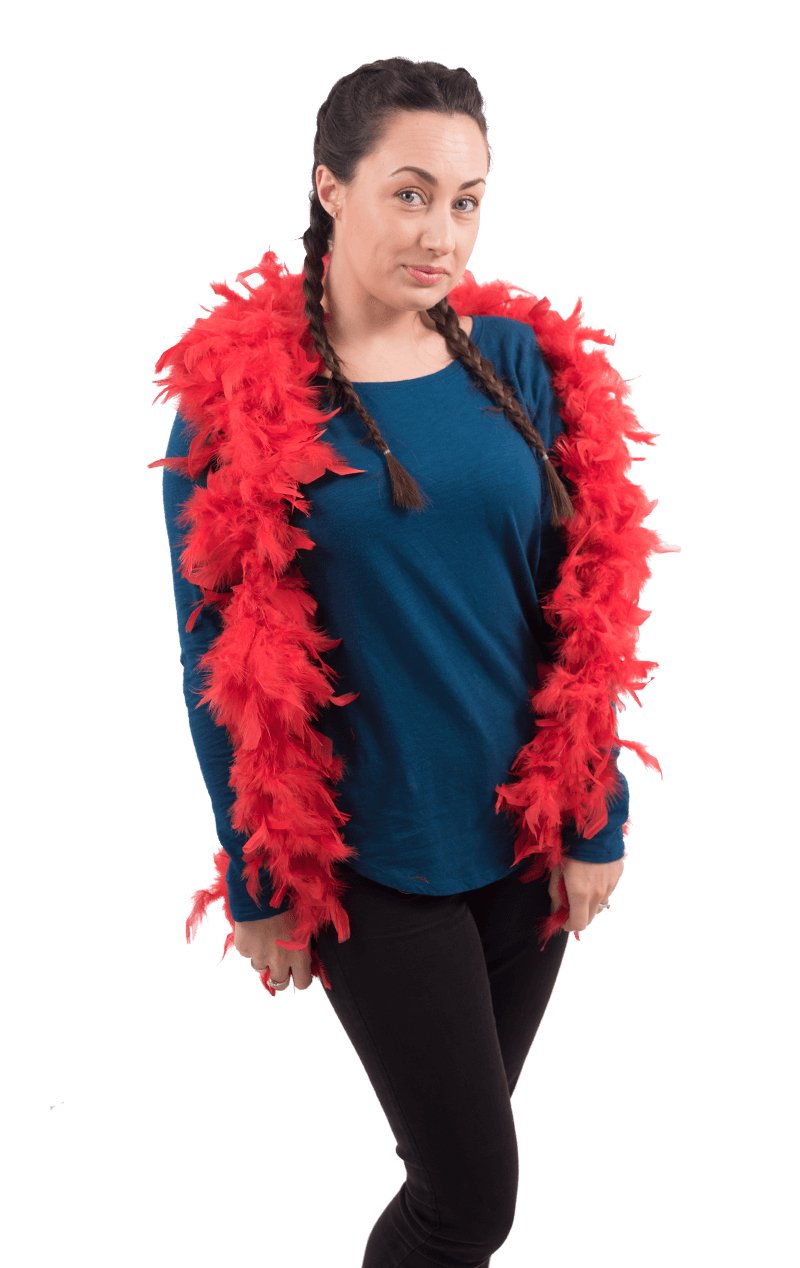 Red Feather Boa - Simply Fancy Dress