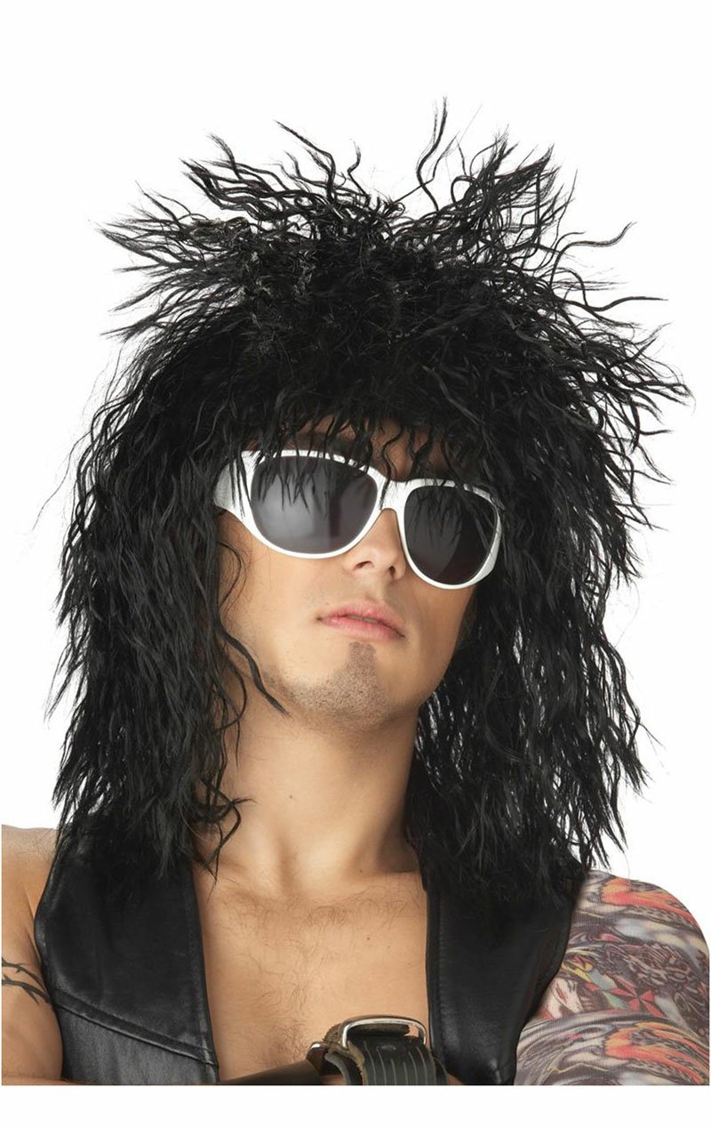 Rockin Dude Black Wig - Simply Fancy Dress