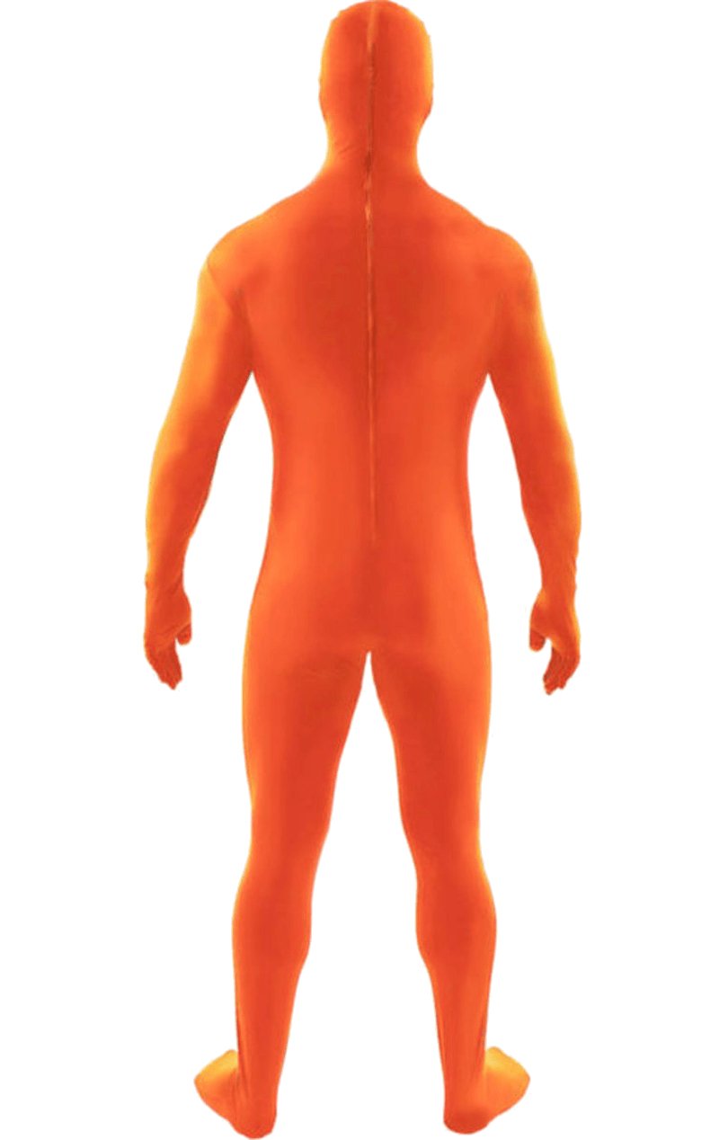 Second Skin Suit ORANGE - Simply Fancy Dress