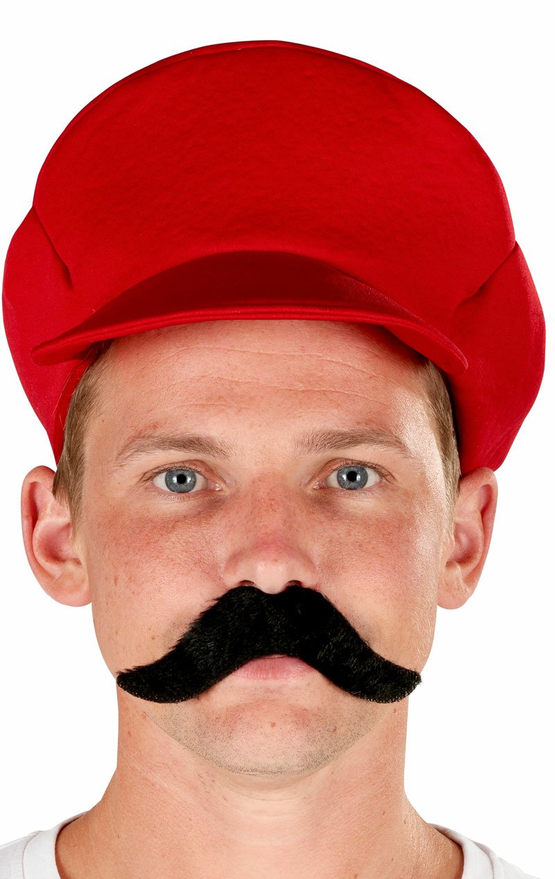 Stick-on Black Handlebar Moustache Accessory - Simply Fancy Dress