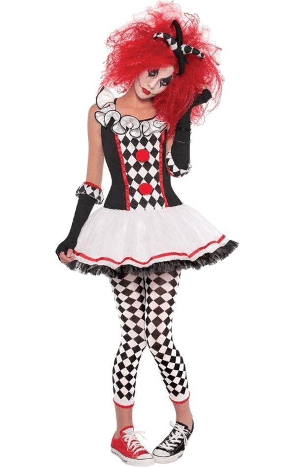 Teen Harlequin Jester Costume - Simply Fancy Dress