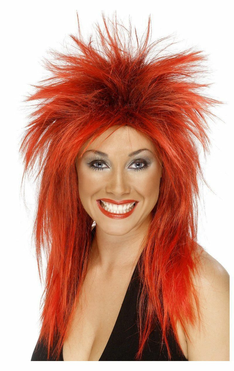 Tina Wig RED & BLACK - Simply Fancy Dress