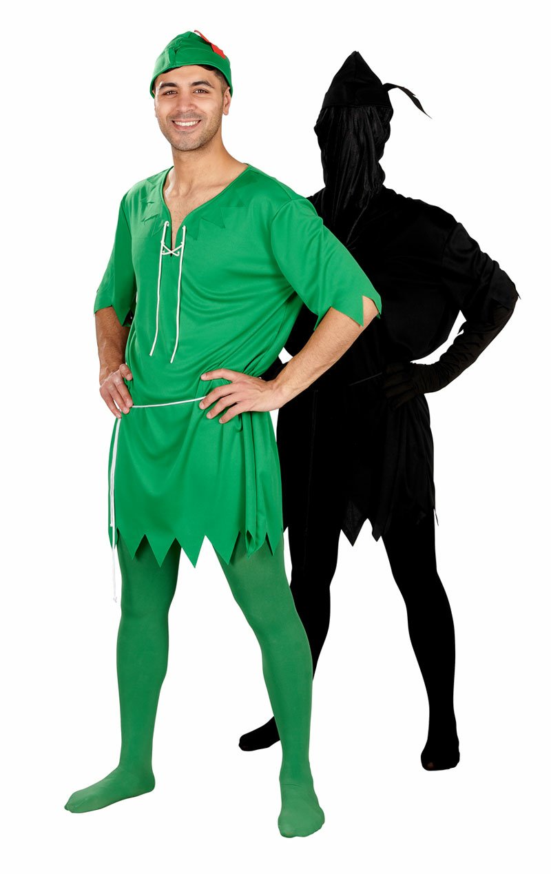 Unisex 2 in 1 Lost Boy & His Shadow Costume - Simply Fancy Dress