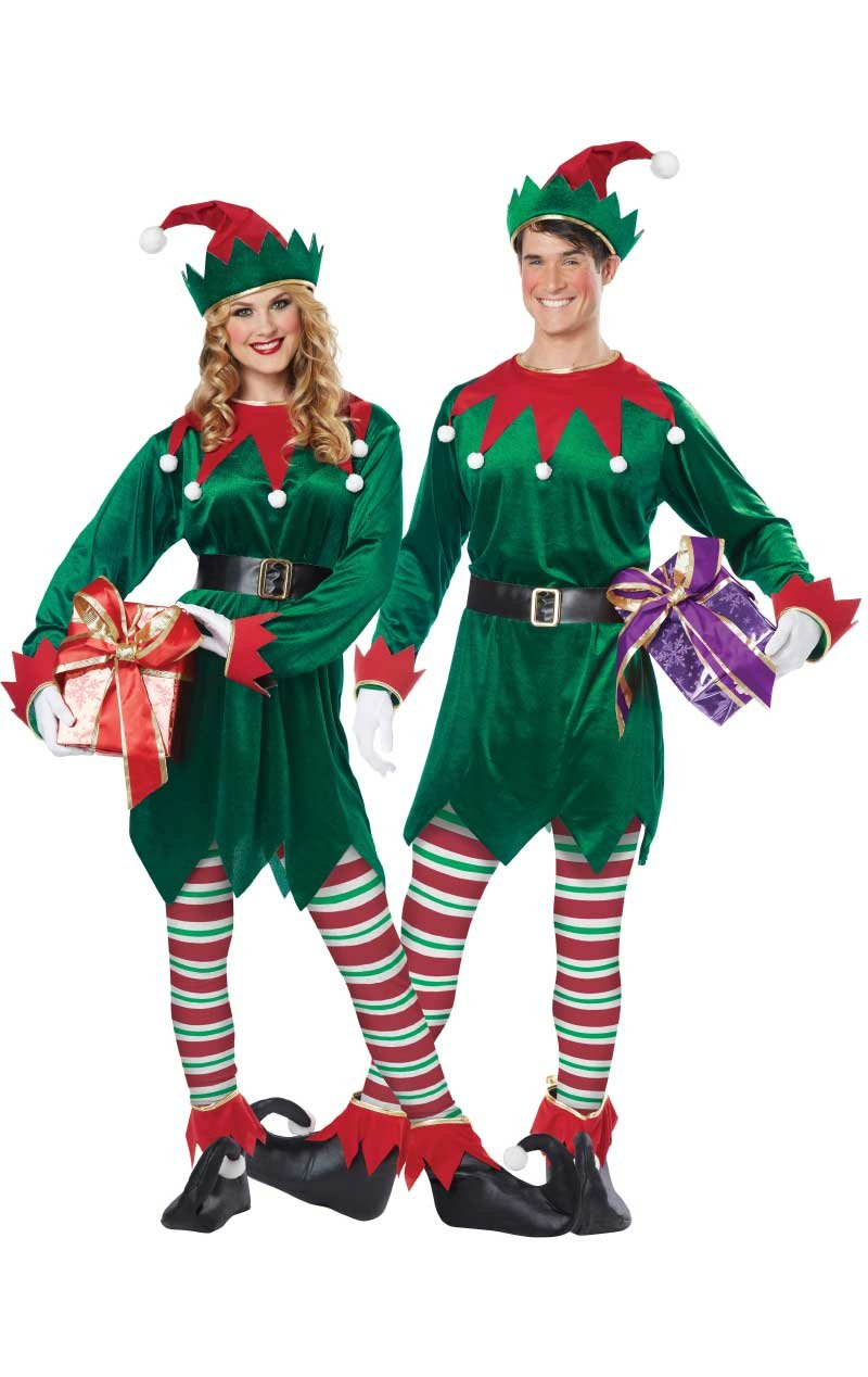 Unisex Christmas Elf Costume - Main Image