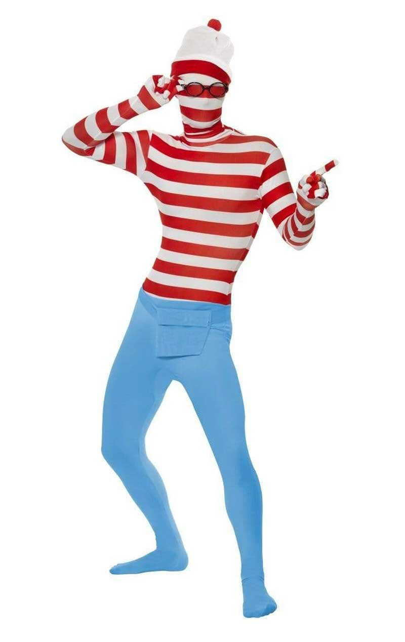 Where's Wally Second Skin Costume - Simply Fancy Dress