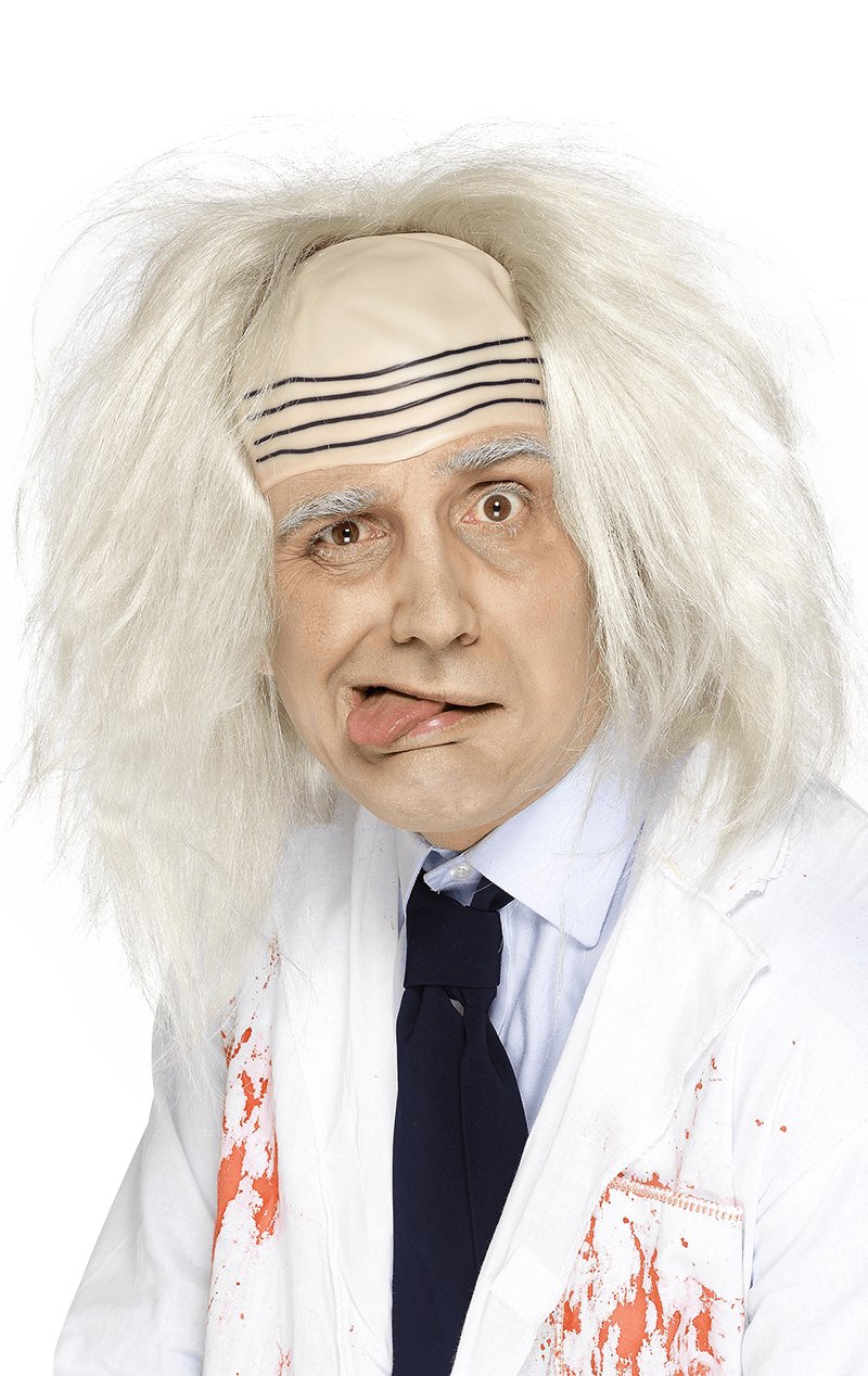 White Professor Wig - Simply Fancy Dress