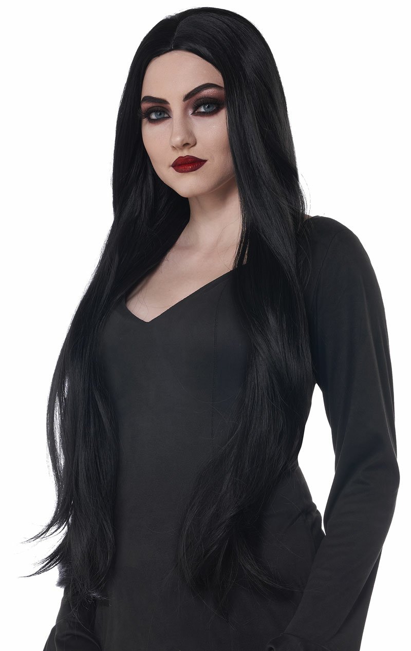 Womens Black Extra Long Cosplay Wig - Simply Fancy Dress