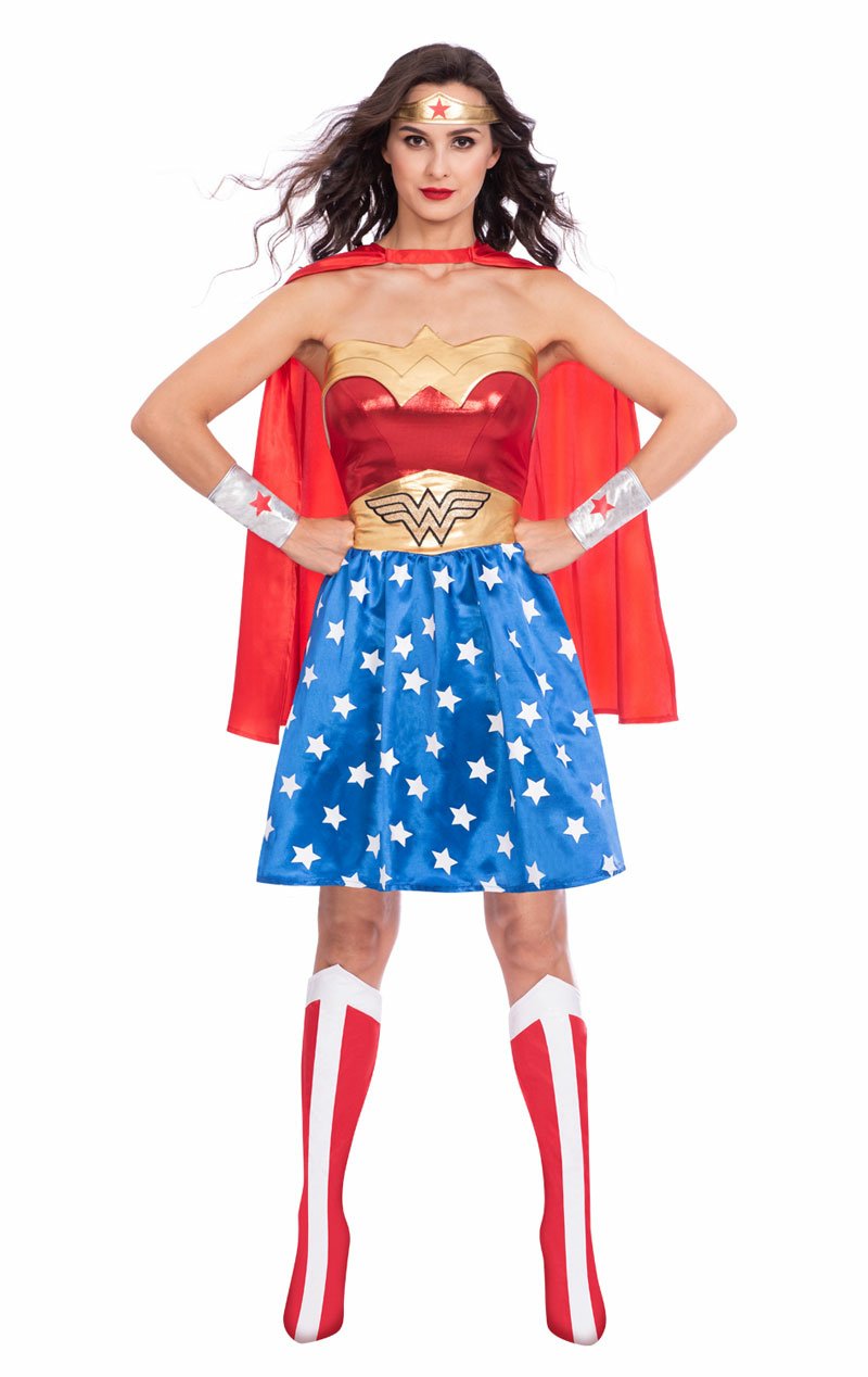 Womens Classic Wonder Woman Costume - Simply Fancy Dress