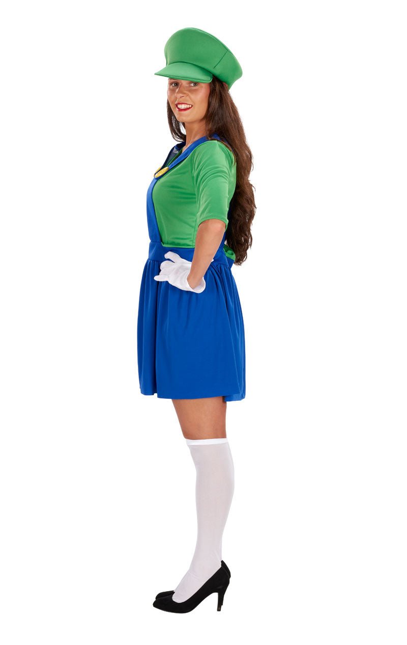 Womens Green Italian Plumber Dress - Simply Fancy Dress