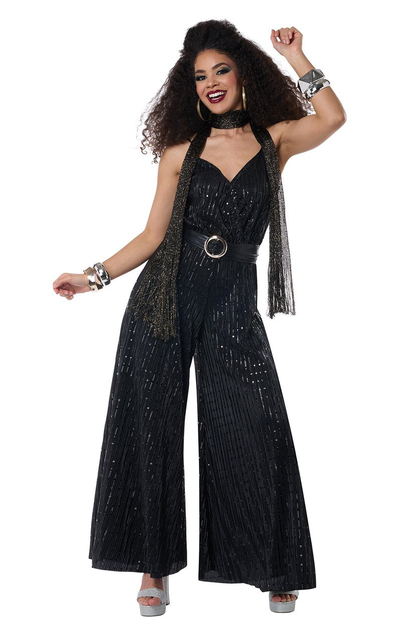 Womens Lets Dance - Disco Jumpsuit Costume - Simply Fancy Dress