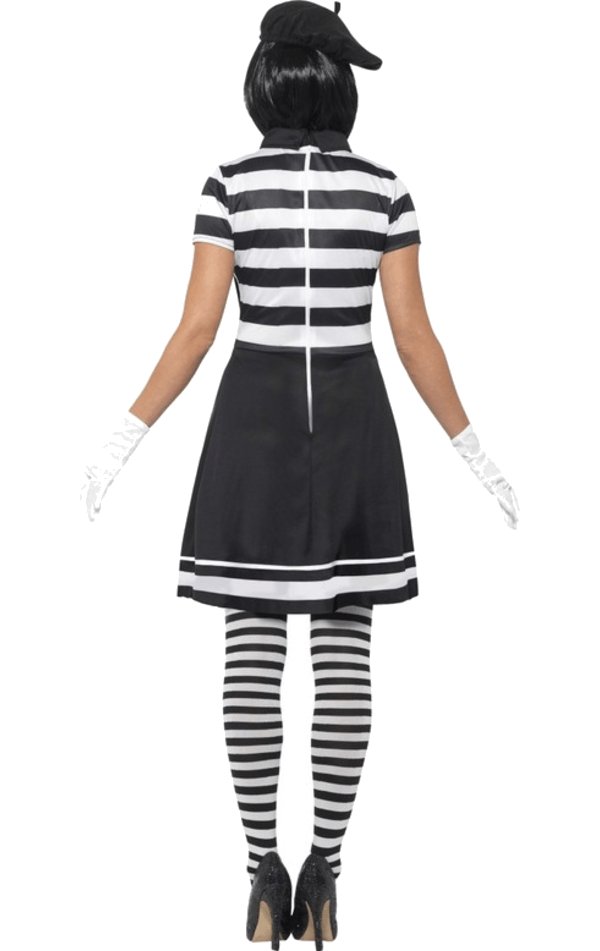 Womens Mime Artist Costume - Simply Fancy Dress