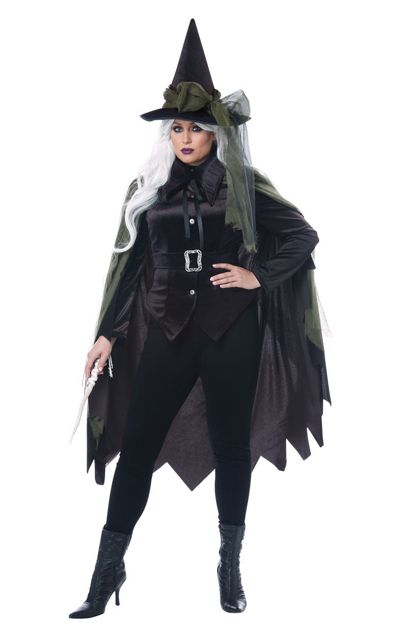 Womens Plus Size Gothic Witch Costume - Simply Fancy Dress