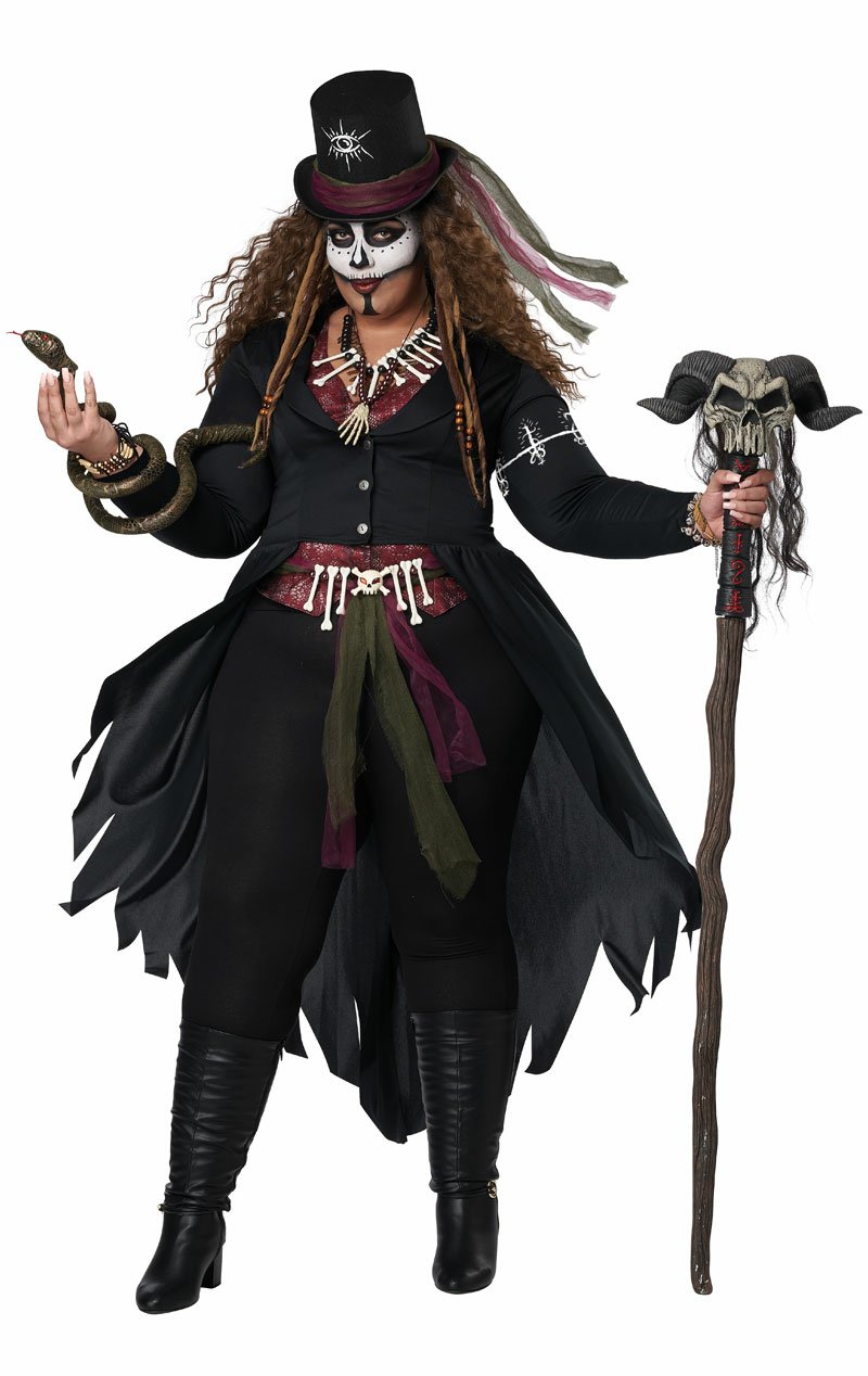 Womens Plus Size Voodoo Magic Costume - Simply Fancy Dress