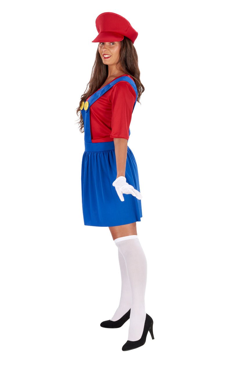 Womens Red Italian Plumber Dress - Simply Fancy Dress