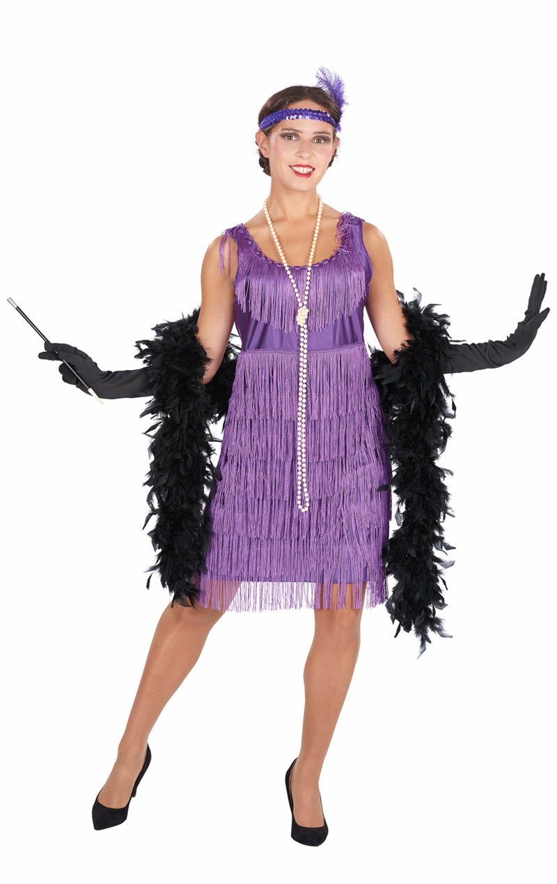 1920s Purple Flapper Costume - Simply Fancy Dress