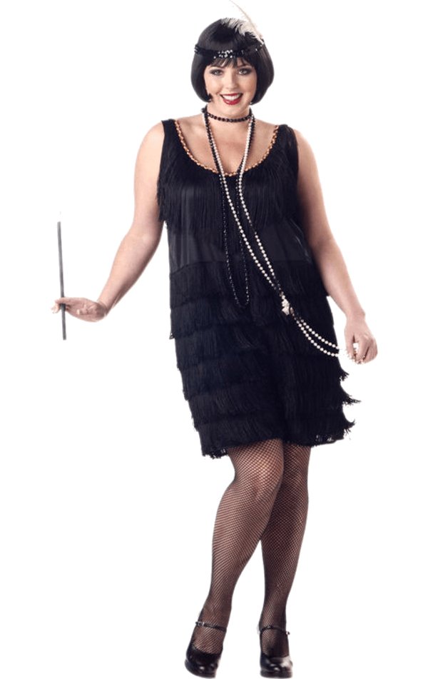 20s Fashion Flapper Costume (Plus Size) - Simply Fancy Dress