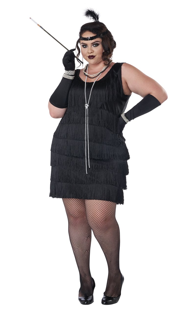 20s Fashion Flapper Costume (Plus Size) - Simply Fancy Dress