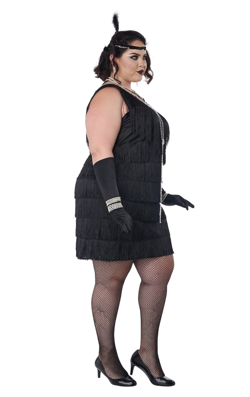 20s Fashion Flapper Costume (Plus Size) - Simply Fancy Dress