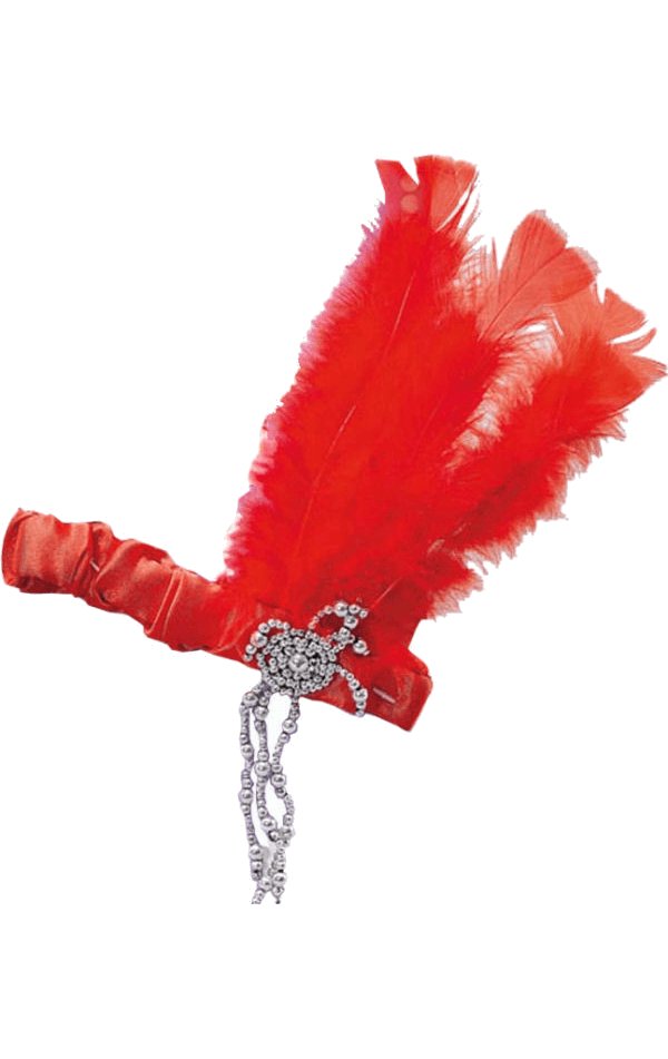 20s Red Flapper Headband - Simply Fancy Dress