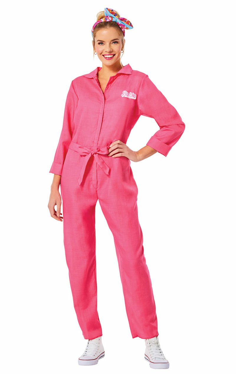 Adult Barbie Pink Jumpsuit Costume - Simply Fancy Dress