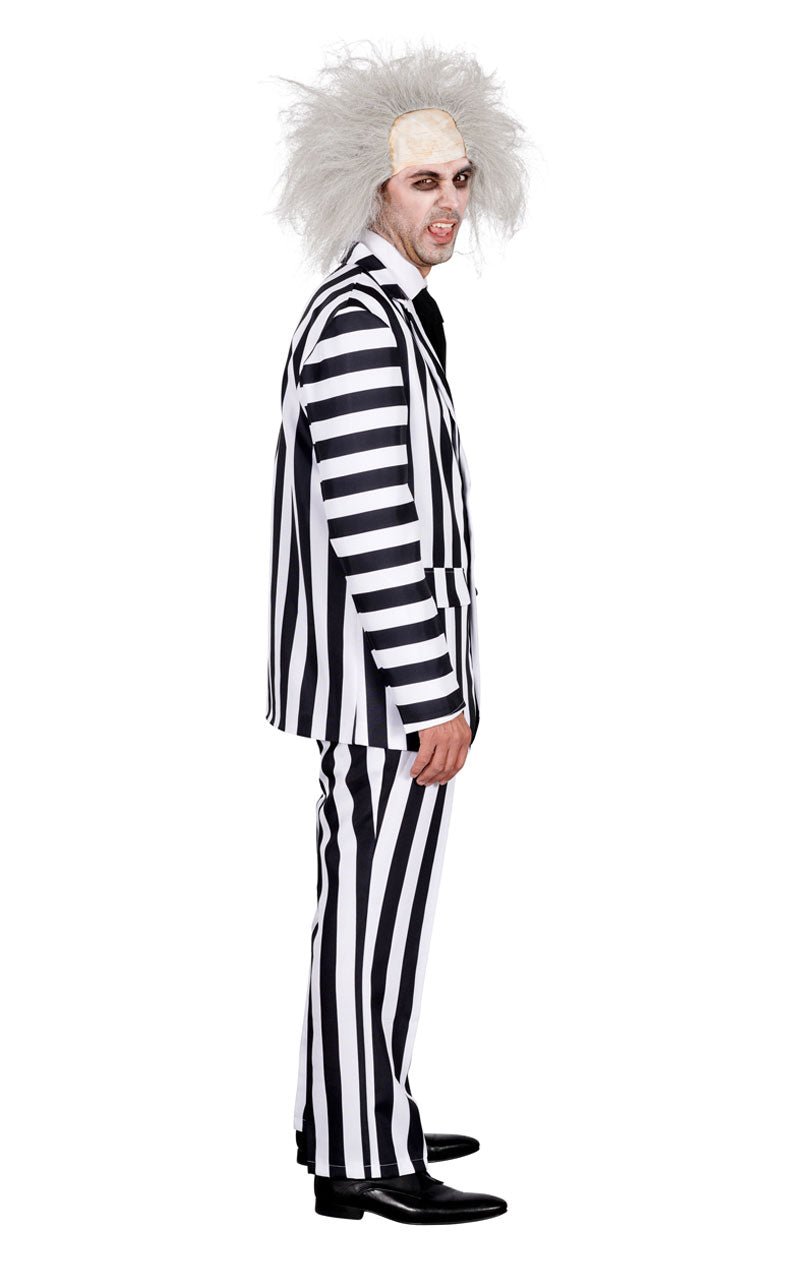 Adult Black and White Halloween Suit - Simply Fancy Dress
