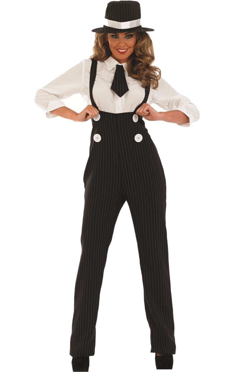 Adult Black Lady Gangster Costume - Simply Fancy Dress