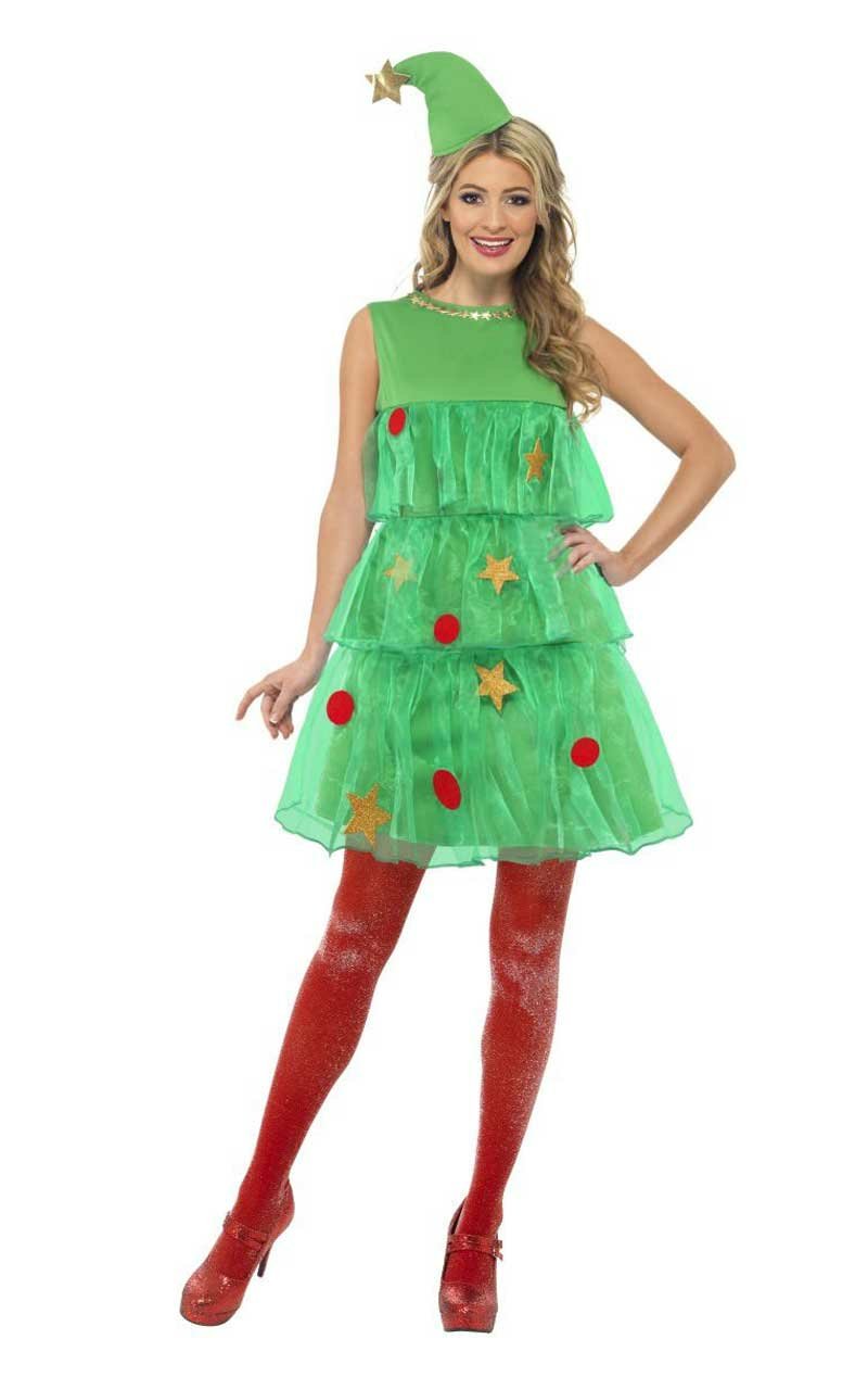 Adult Christmas Tree Dress Costume - Simply Fancy Dress