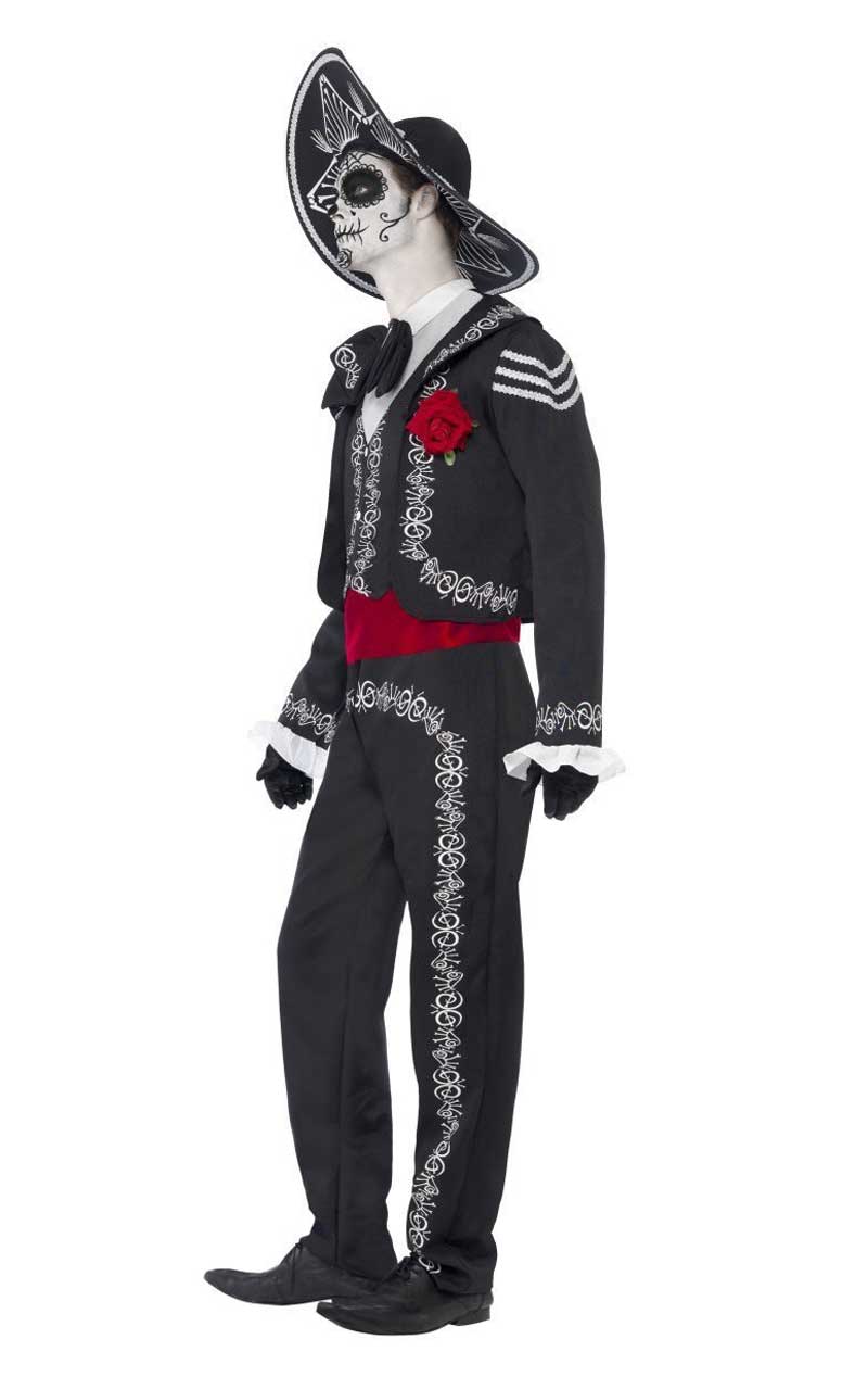 Adult Day of the Dead Senor Bones Costume - Simply Fancy Dress