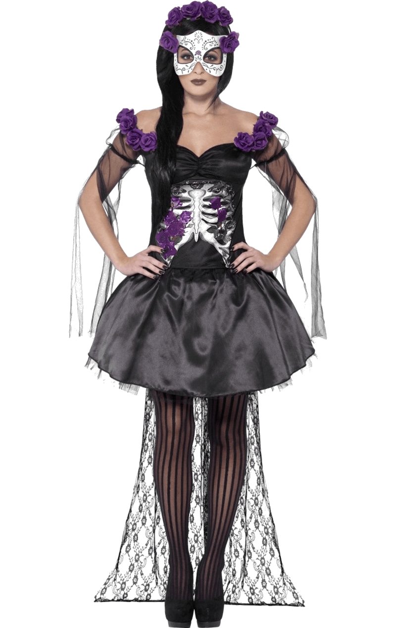 Adult Day of the Dead Senorita Costume - Simply Fancy Dress