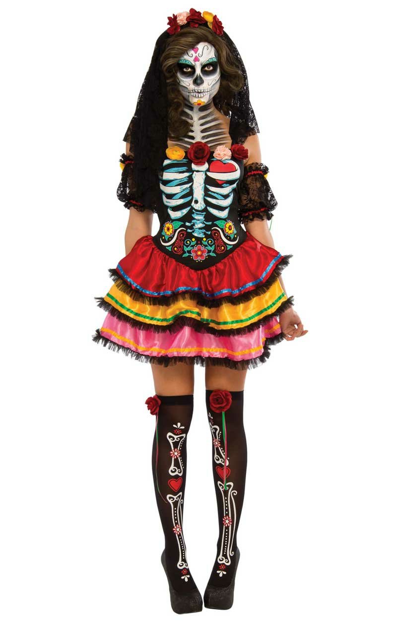 Adult Day of the Dead Senorita Costume - Simply Fancy Dress