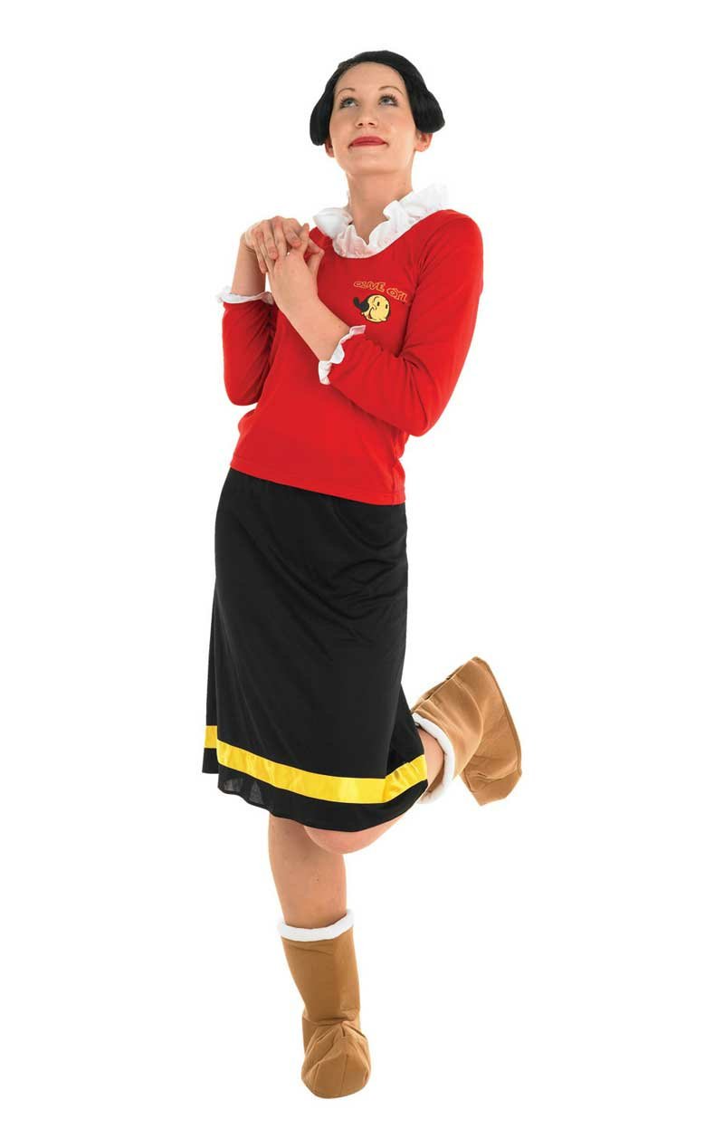 Adult Deluxe Popeye Olive Oyl Costume - Simply Fancy Dress