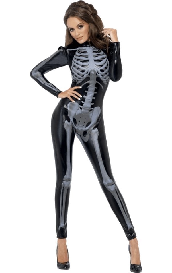 Adult Fever Skeleton Costume - Simply Fancy Dress