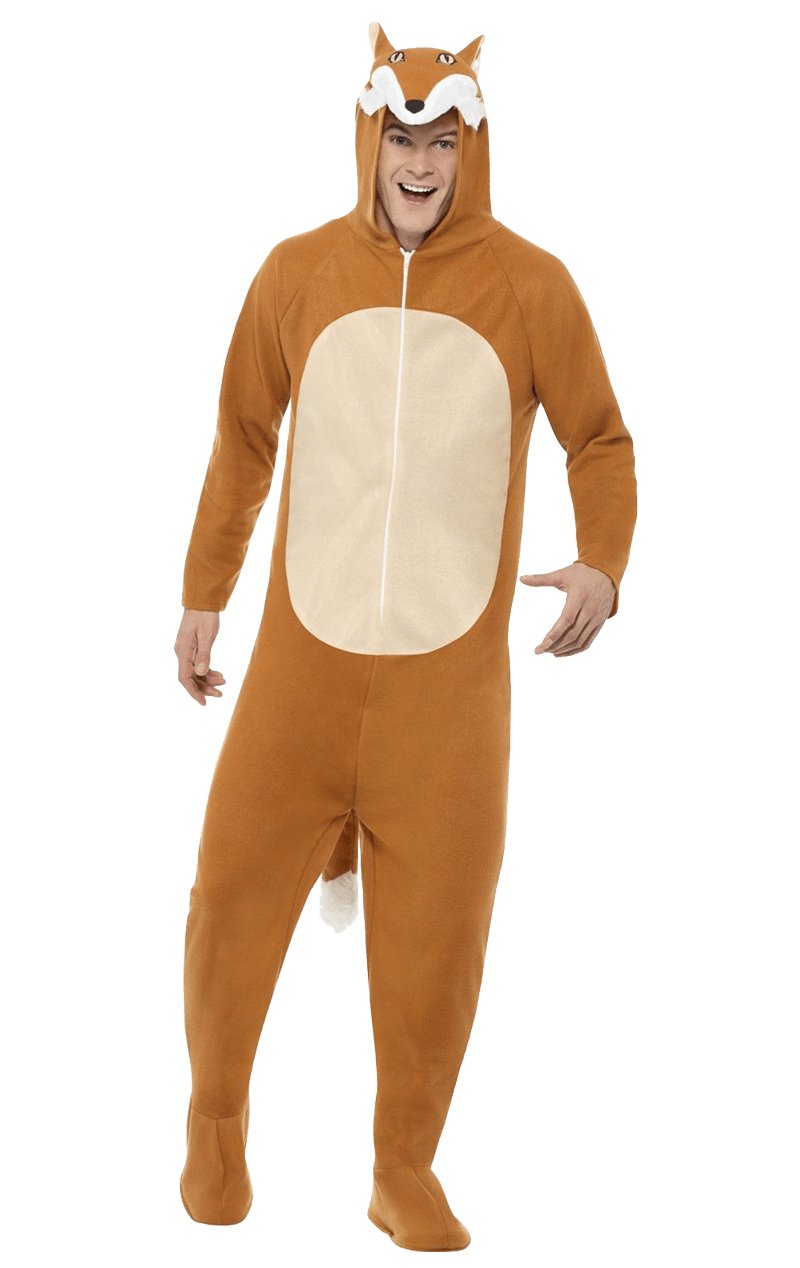 Adult Fox Onesie Animal Costume - Simply Fancy Dress