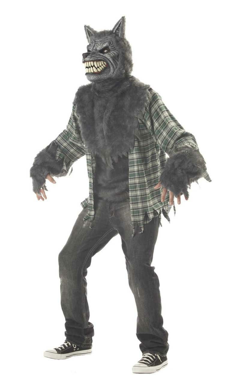 Adult Full Moon Madness Wolf Halloween Costume - Simply Fancy Dress