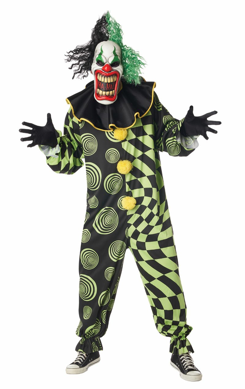 Adult Funhouse Freak Scary Clown Costume - Simply Fancy Dress