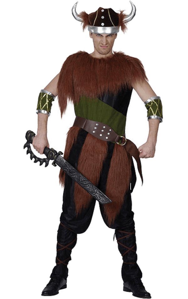 Adult Fur Viking Man Costume - Simply Fancy Dress