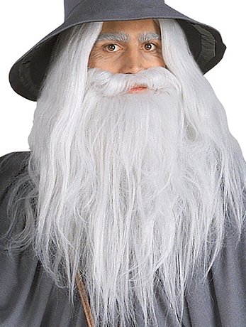 Adult Gandalf Beard & Wig Set - Simply Fancy Dress