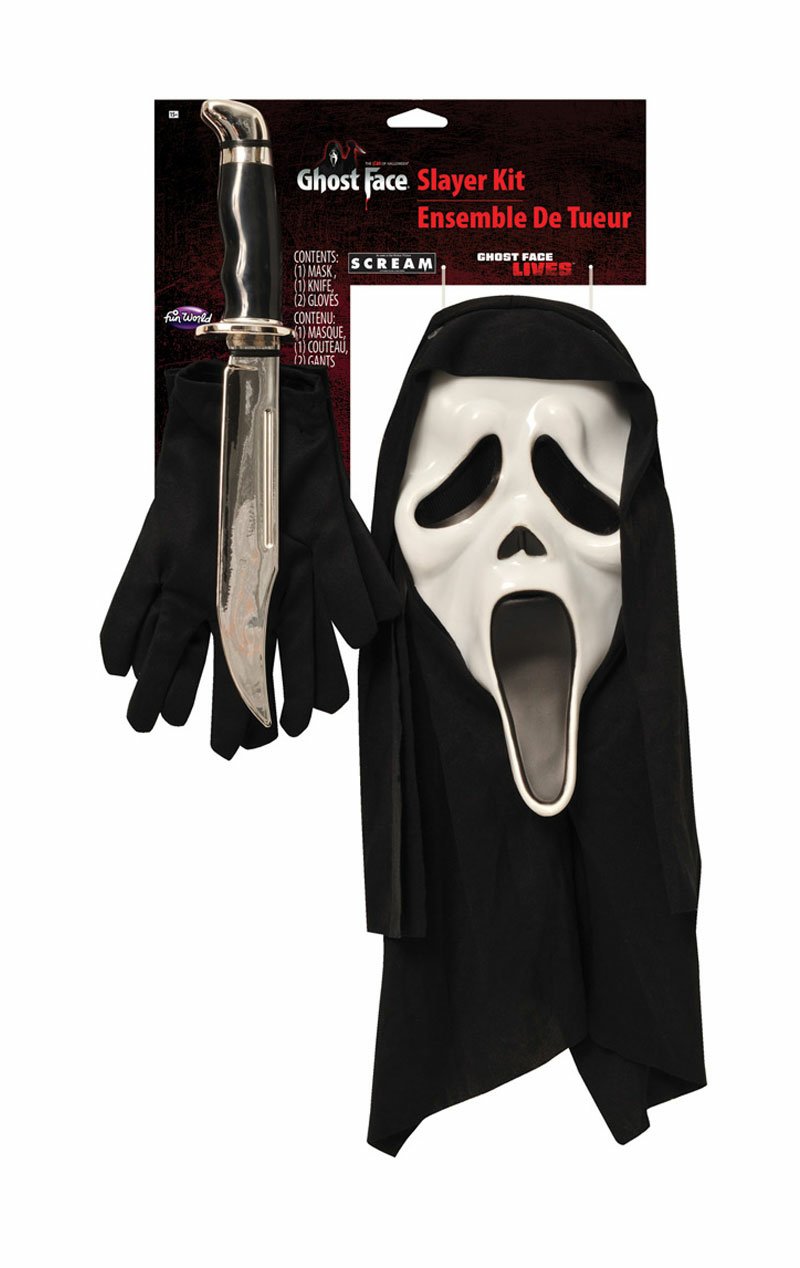 Adult Ghost Face Slayer Accessory Kit - Simply Fancy Dress
