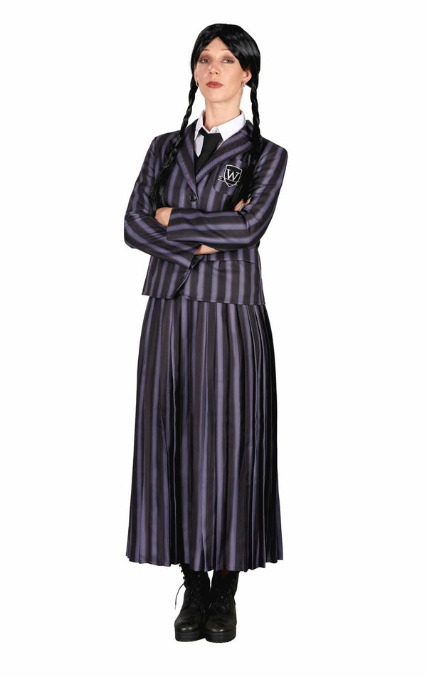 Adult Gothic Girl Uniform Costume - Simply Fancy Dress